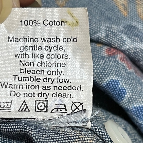 J.Crew Floral Print Short Sleeve Shirt - 100% Cotton - Approx Size M - Picture 6 of 8